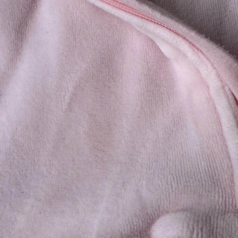 Ralph Lauren Baby Girls Pink Velour Peplum‎ Zip Up Hoodie Size 9M